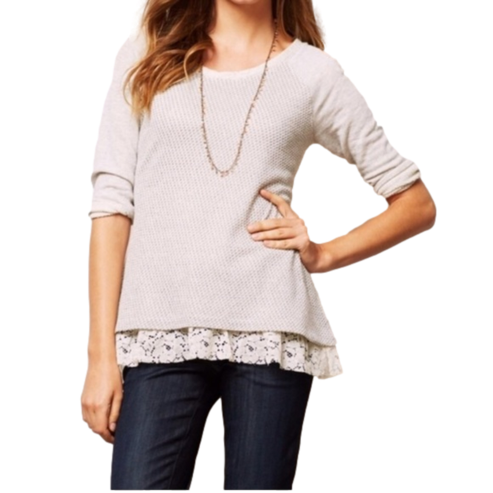ANTHROPOLOGIE postmark Hattie sweatshirt top